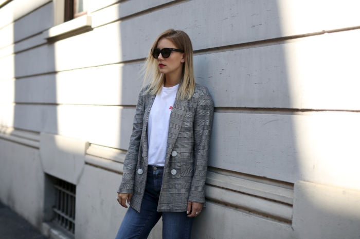 karierter Blazer