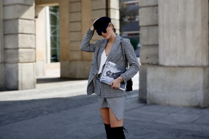 Karierter Blazer