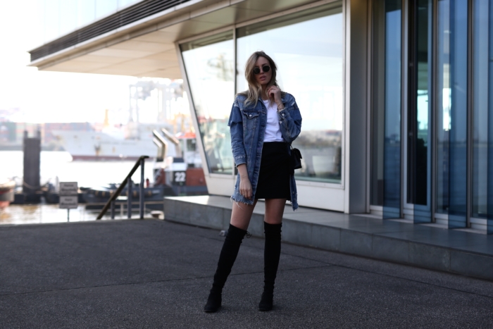 OOTD, Denim, Overknees