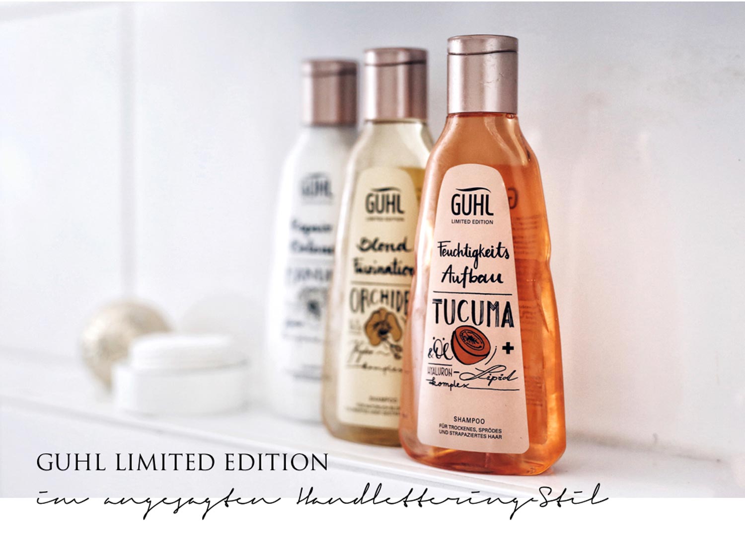 Juli: Guhl limitierte Design-Edition im angesagten Handlettering-Stil
