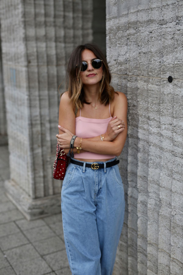 Paperbag jeans outfit online