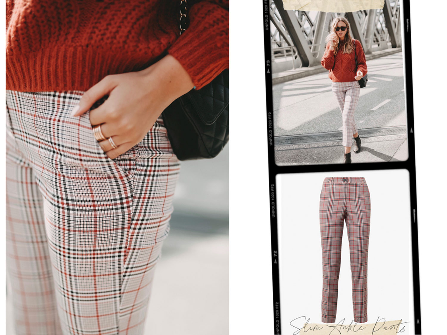 slim Ankle Pants Karo
