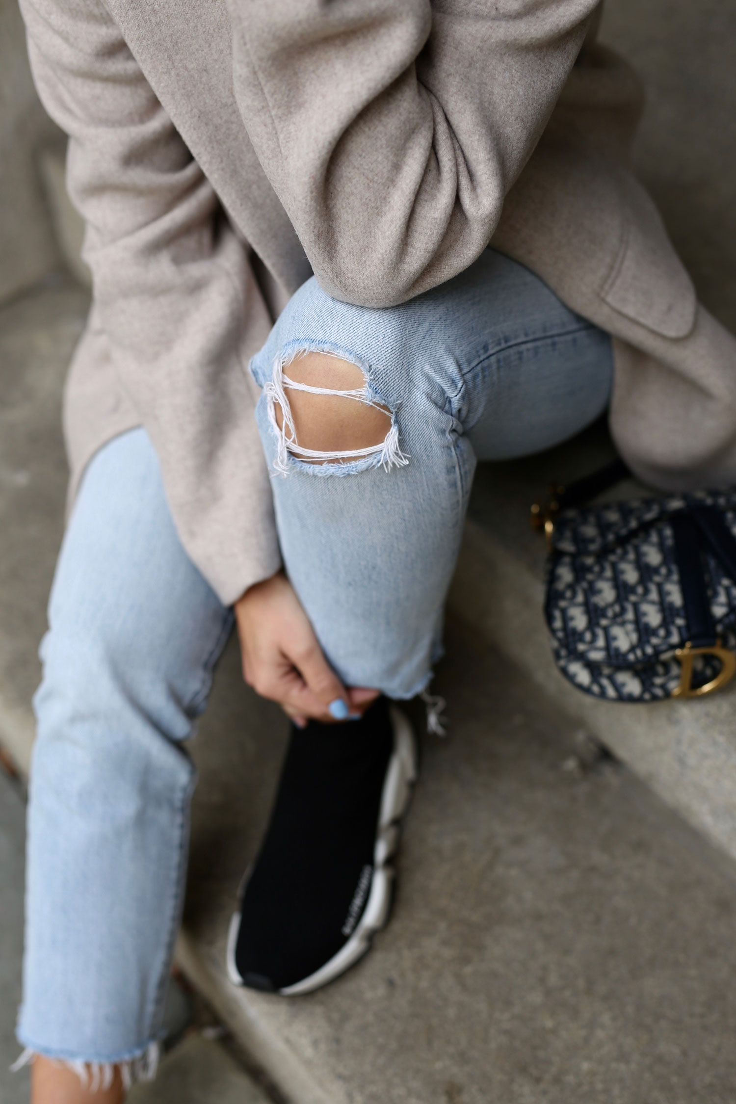 balenciaga denim shoes