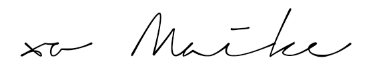 Unterschrift Maike