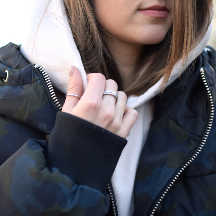 Details, Winterjacke, Pandora Ringe