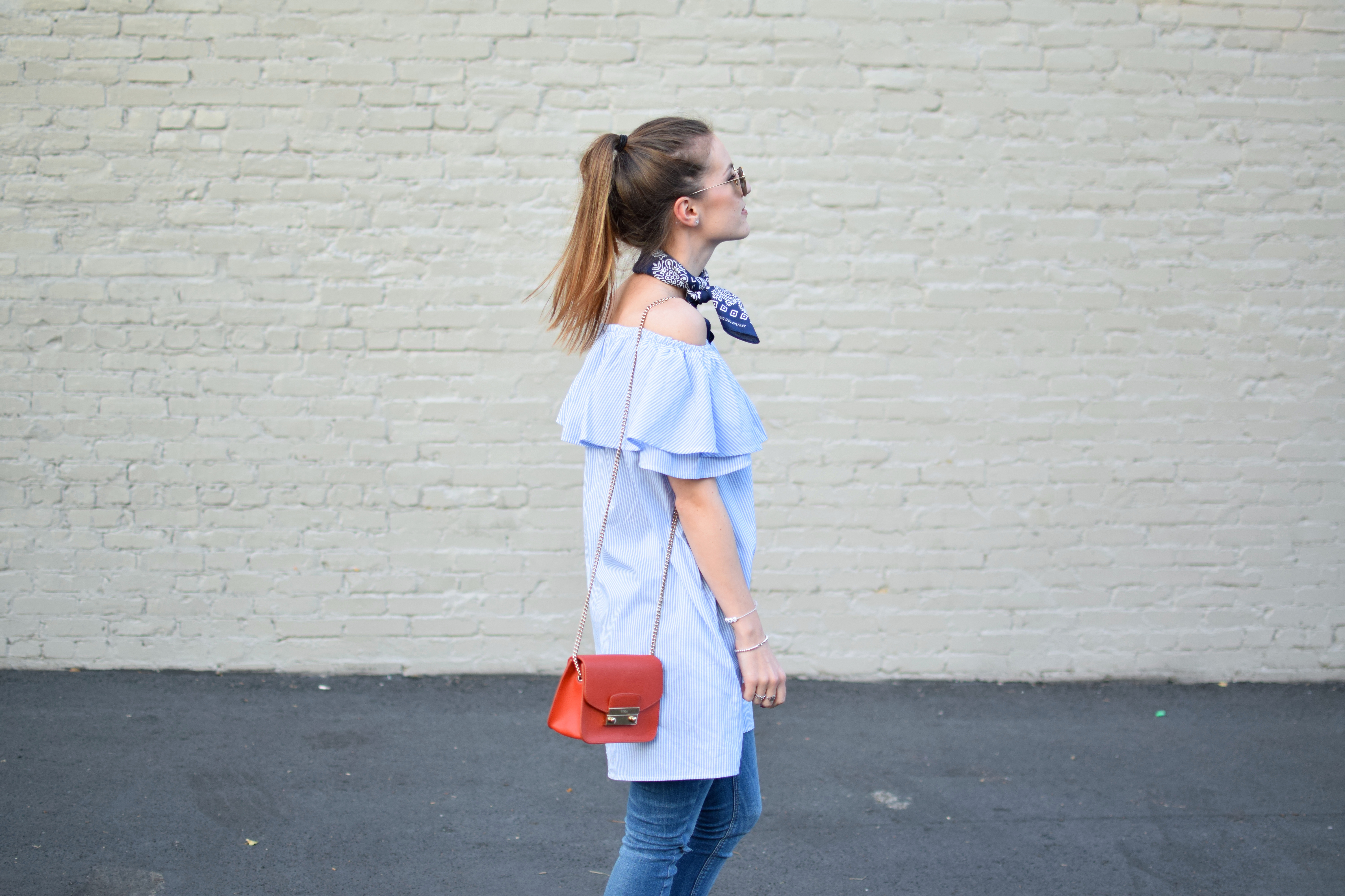 dallas bluse off shoulder