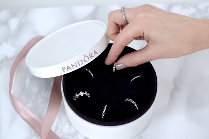 Weiße Box, Pandora Ringe, selbst beschenken
