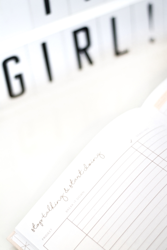 stop talking and start doing, notebook