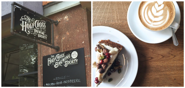 Holy Cross Frankfurt, Café, Cappuccino, Kuchen