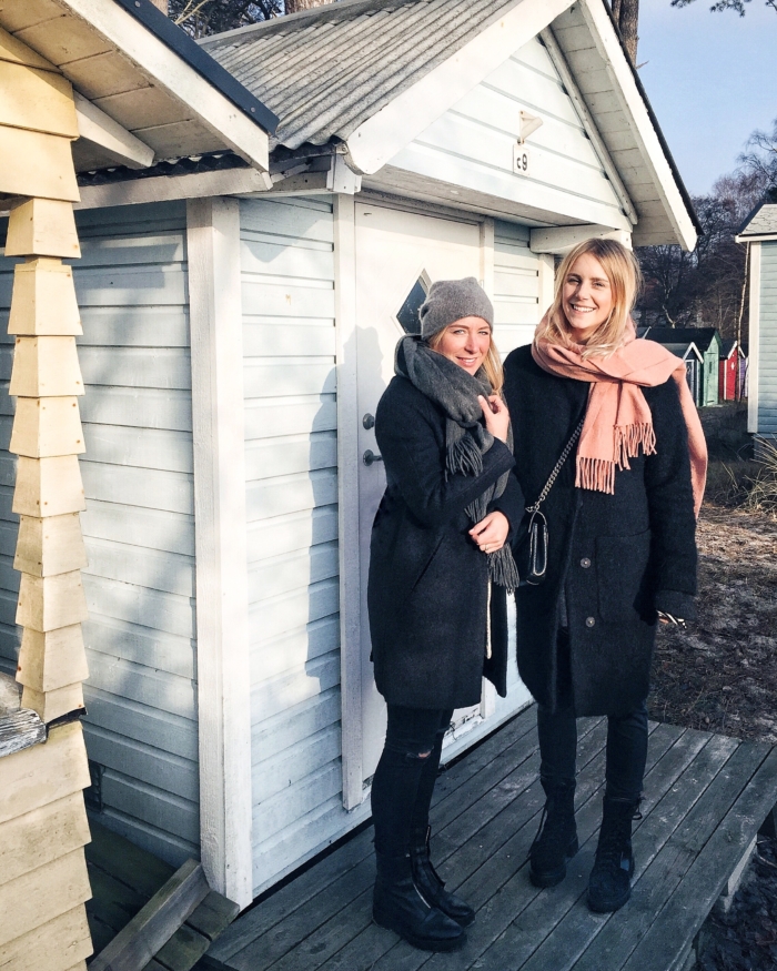 Ystad, cabins, winter