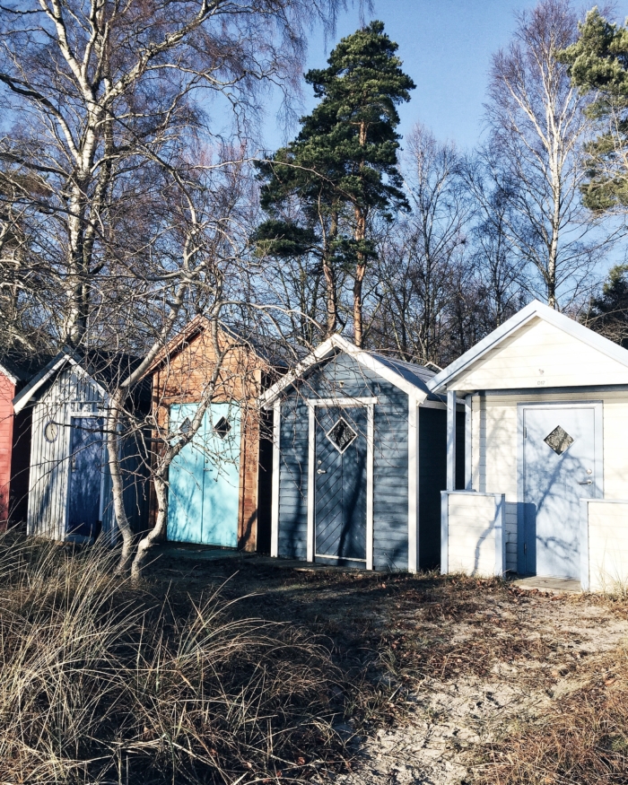 Ystadt, schwedische Holzhütten