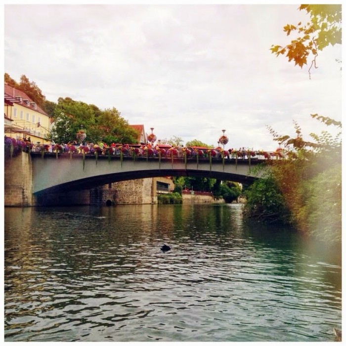 Kanufahrt auf dem Neckar bei Tübingen