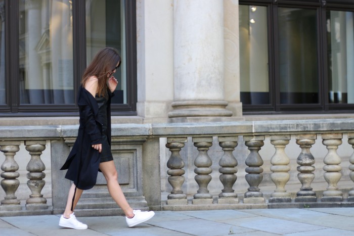 Black Leather Vs. White Sneakers