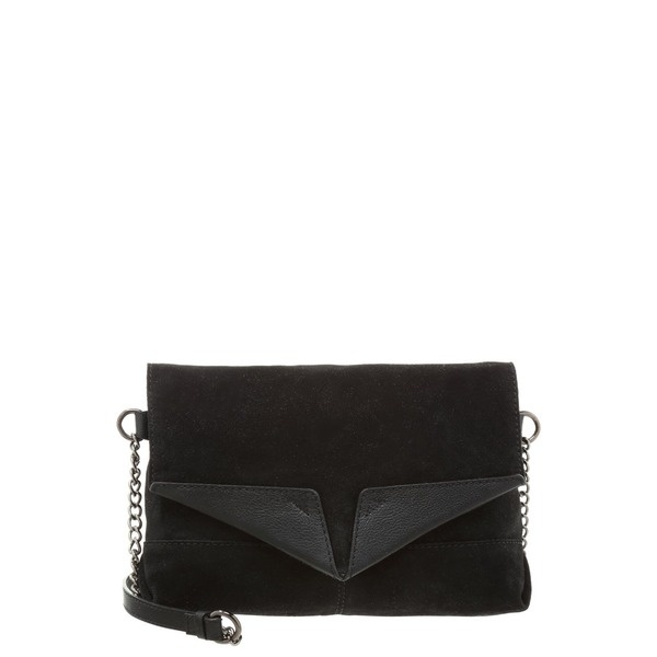 Tasche schwarz flapbag