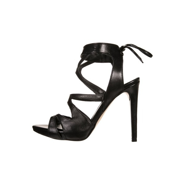 high heels sandalen scwarz