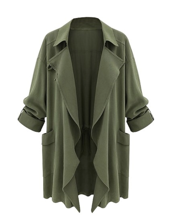 Longblazer Khaki grün