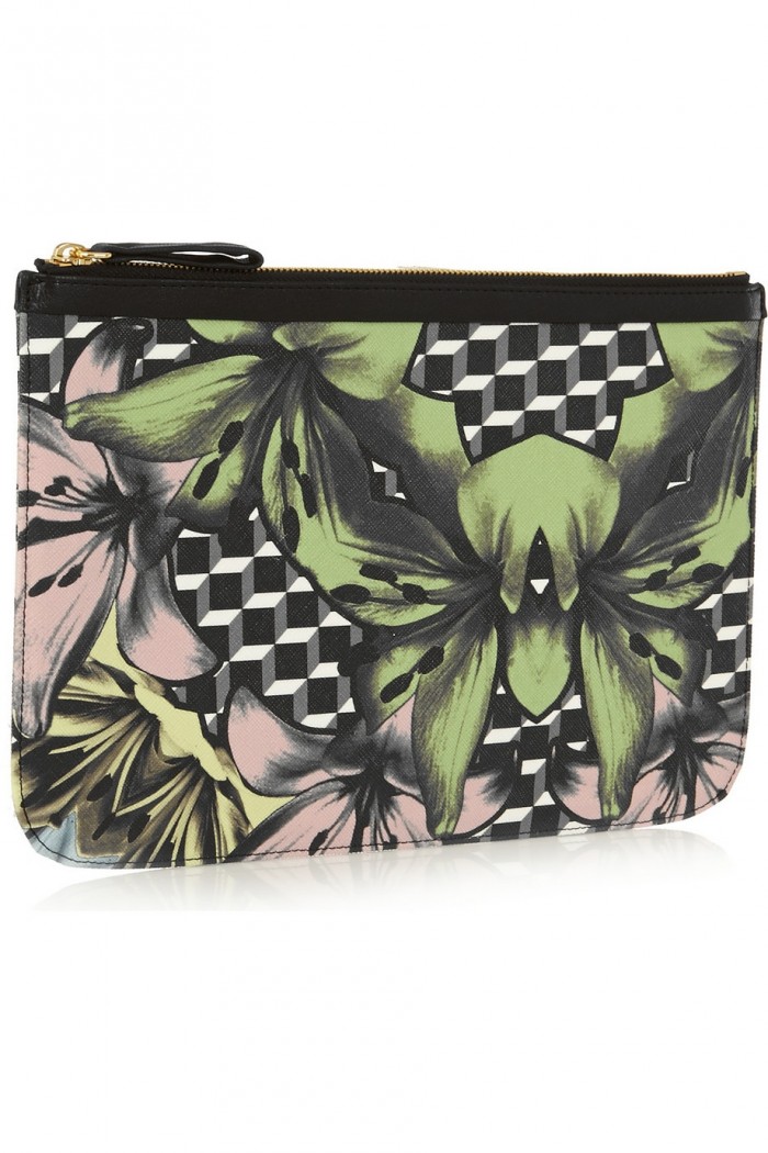 bedruckte Clutch