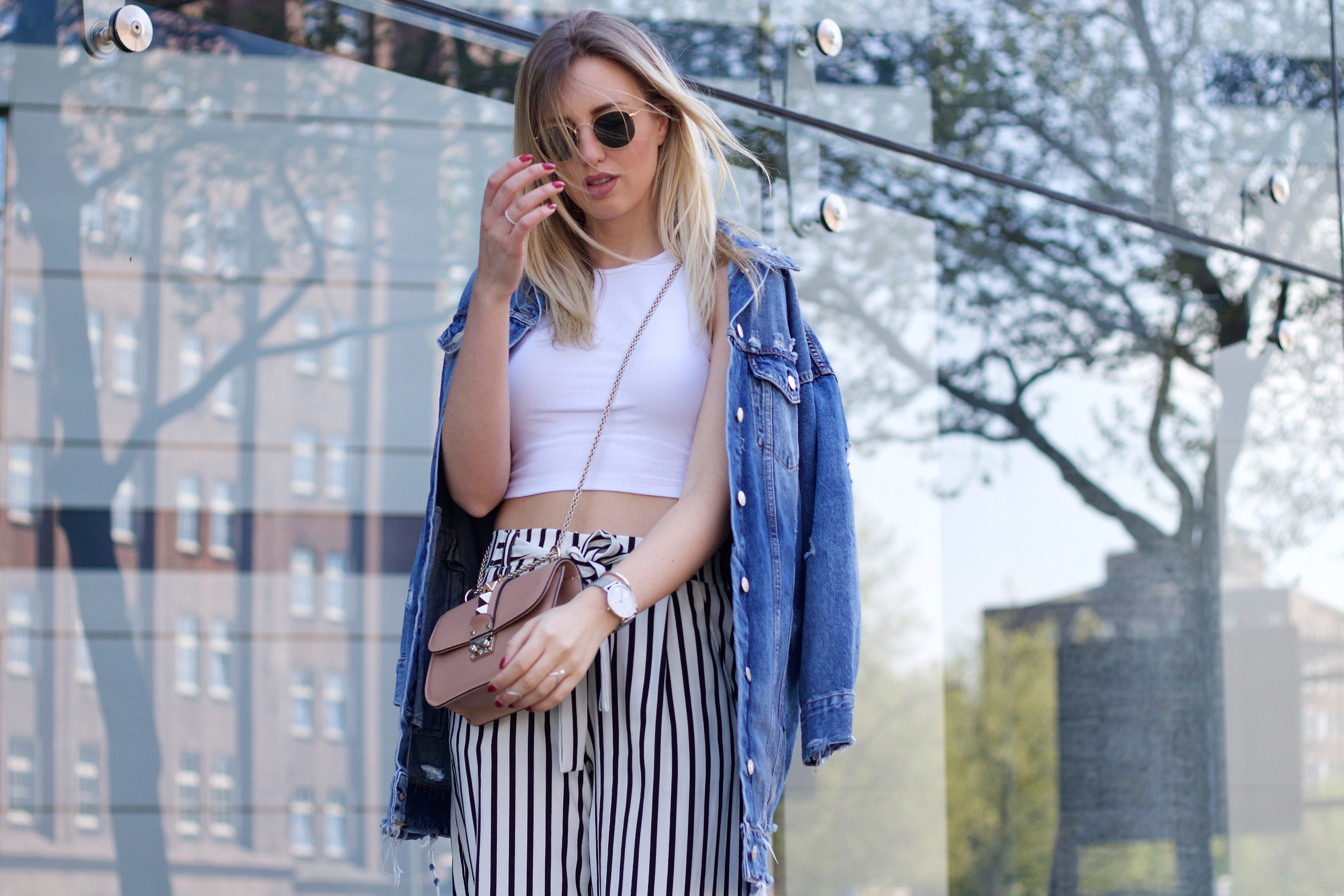 lange jeans jacke