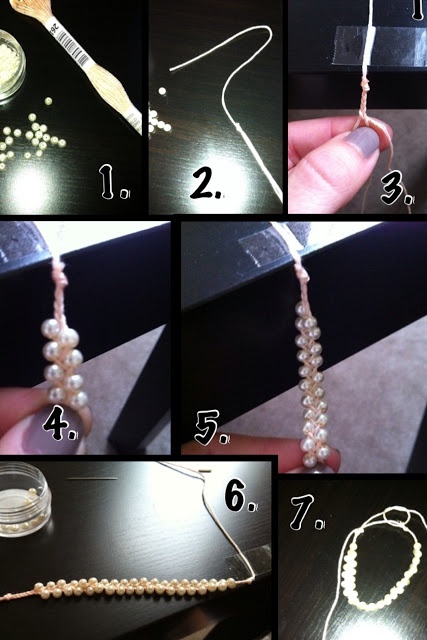 Anleitung zu einem selbstgemachten Perlenarmband