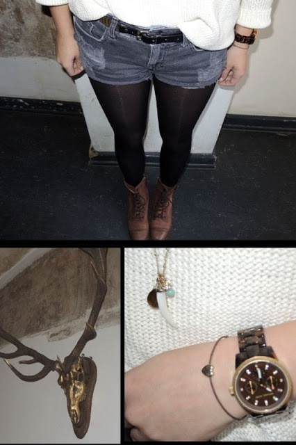 Stiefel von Görtz, Uhr von Michael Kors und Schmuck von Primark