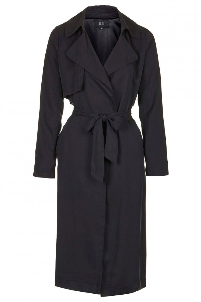 Trenchcoat schwarz Topshop