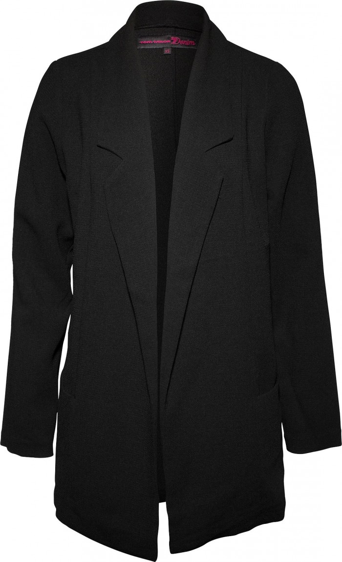 schwarzer long blazer