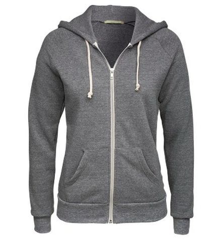 Hoodie grau mit Zipper