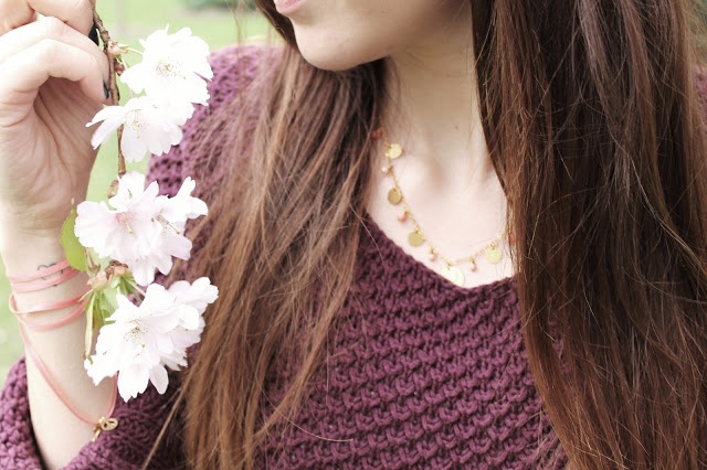 Kette Small Plate Multi Coral vergoldet von jewelberry