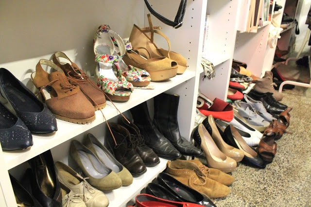 Schuhe zum Ausleihen bei der Kleiderei