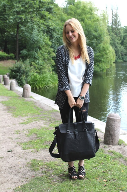 Schwarze Tasche von Lieblingstasche