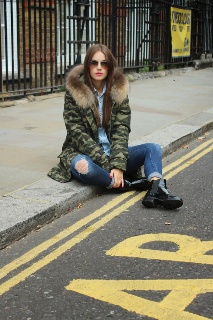 Camouflage Parka von IQ+Berlin