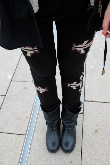 Schwarze Boots von Stradivarius