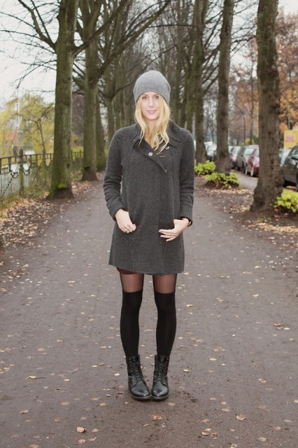 grey cardigan by Michael Stars