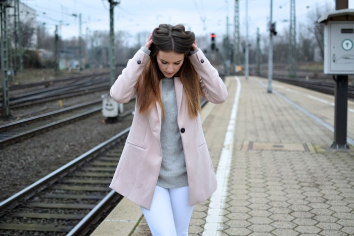 Pink coat by dress for less
