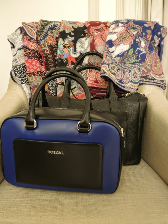 Halstücher und Taschen von Roeckl