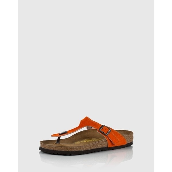 Birkenstock orange ponyfell zehntrenner