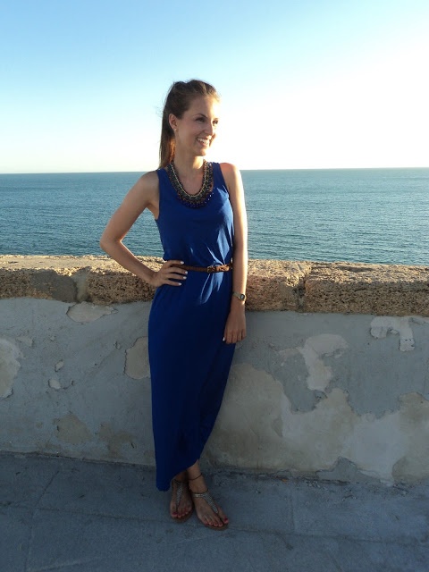 dark blue dress by H&M