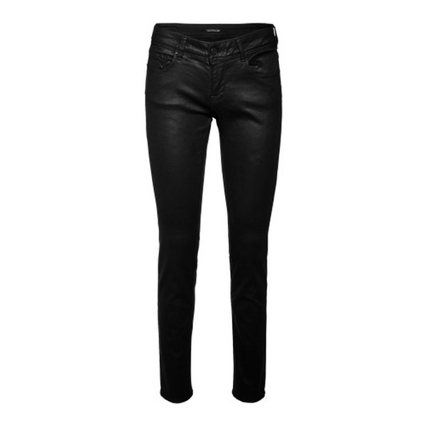 Leder hose schwarz skinny