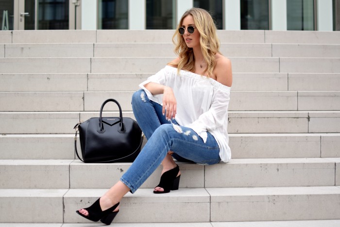 Trend Alert – White Off Shoulder Top