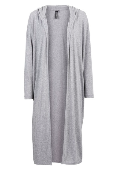 Grauer Long Cardigan