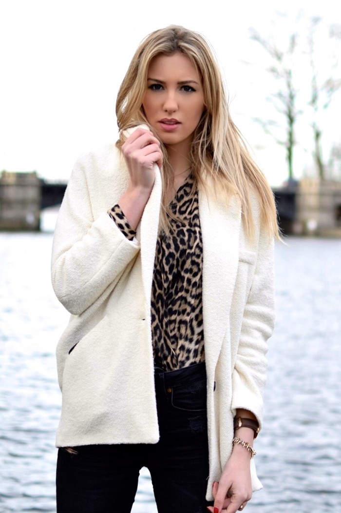 bluse im leodesign von zara